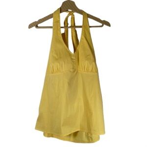 LOFT Yellow Halter Top
